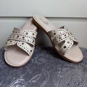 Splendid Studded Off White Sandals